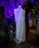 Horror-Shop Halloween Geist Hängefigur Weiß/Schwarz 215 cm Bild 1