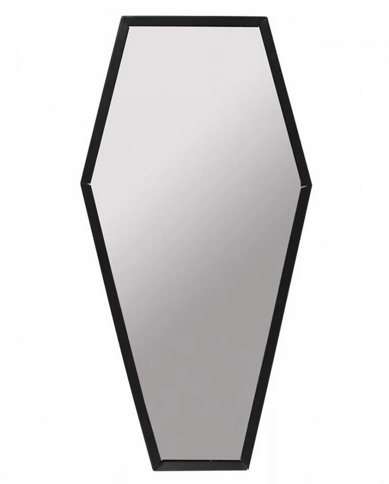 Horror-Shop Sarg Spiegel Wanddekoration Schwarz Silber Gothic - Bild 2