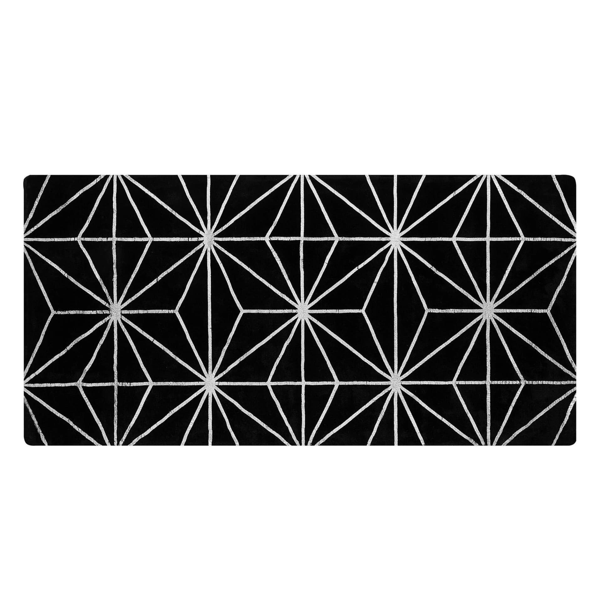 Beliani Kurzflor-Teppich Sibel Schwarz 150x80 cm