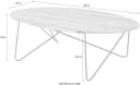 Couchtisch PAROLI "PRATO" Braun Oval Massivholz Bild 3