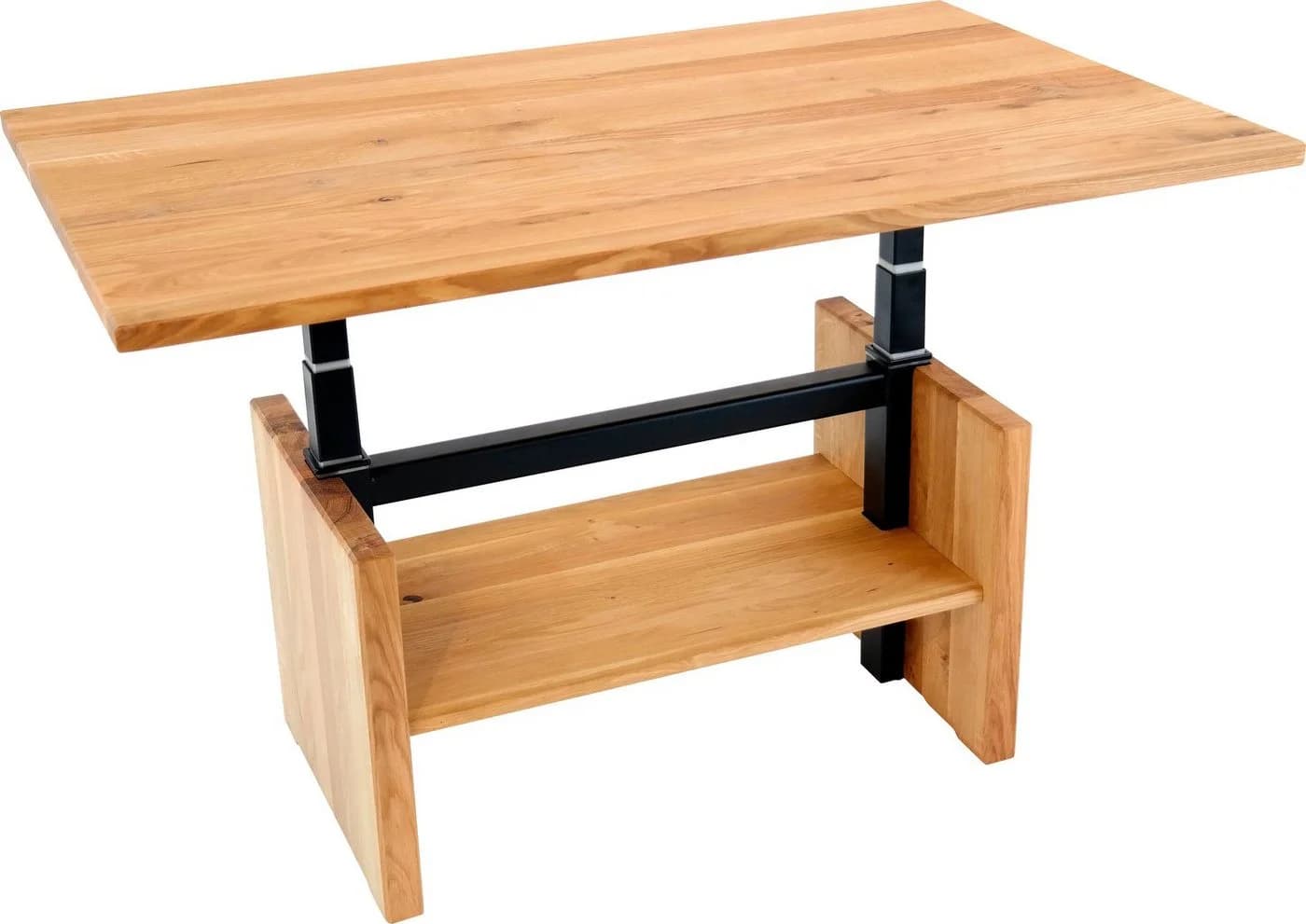 Couchtisch PAROLI Eiche Massivholz mit Ablage - Bild 3