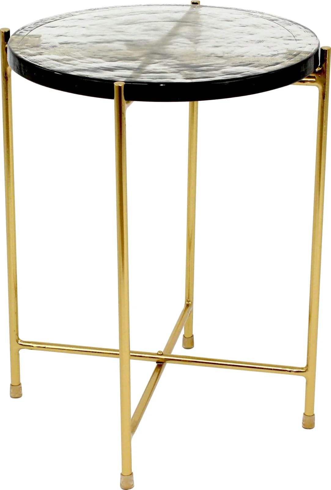Couchtisch PAROLI Gold Glas Modern