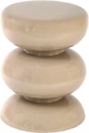 Beistelltisch PAROLI Creme Glänzend Eisen Bild 4