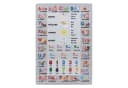 Teppium Kinderteppich Alphabet Grau Rutschfest Bild 2