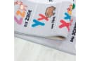 Teppium Kinderteppich Alphabet Grau Rutschfest Bild 5