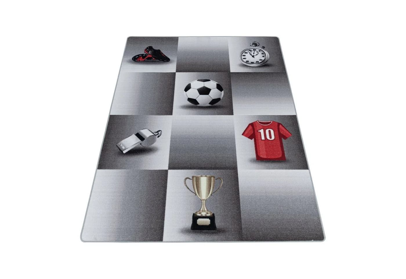 Teppium Kinderteppich Fußball-Design Rechteckig 7 mm - Bild 3