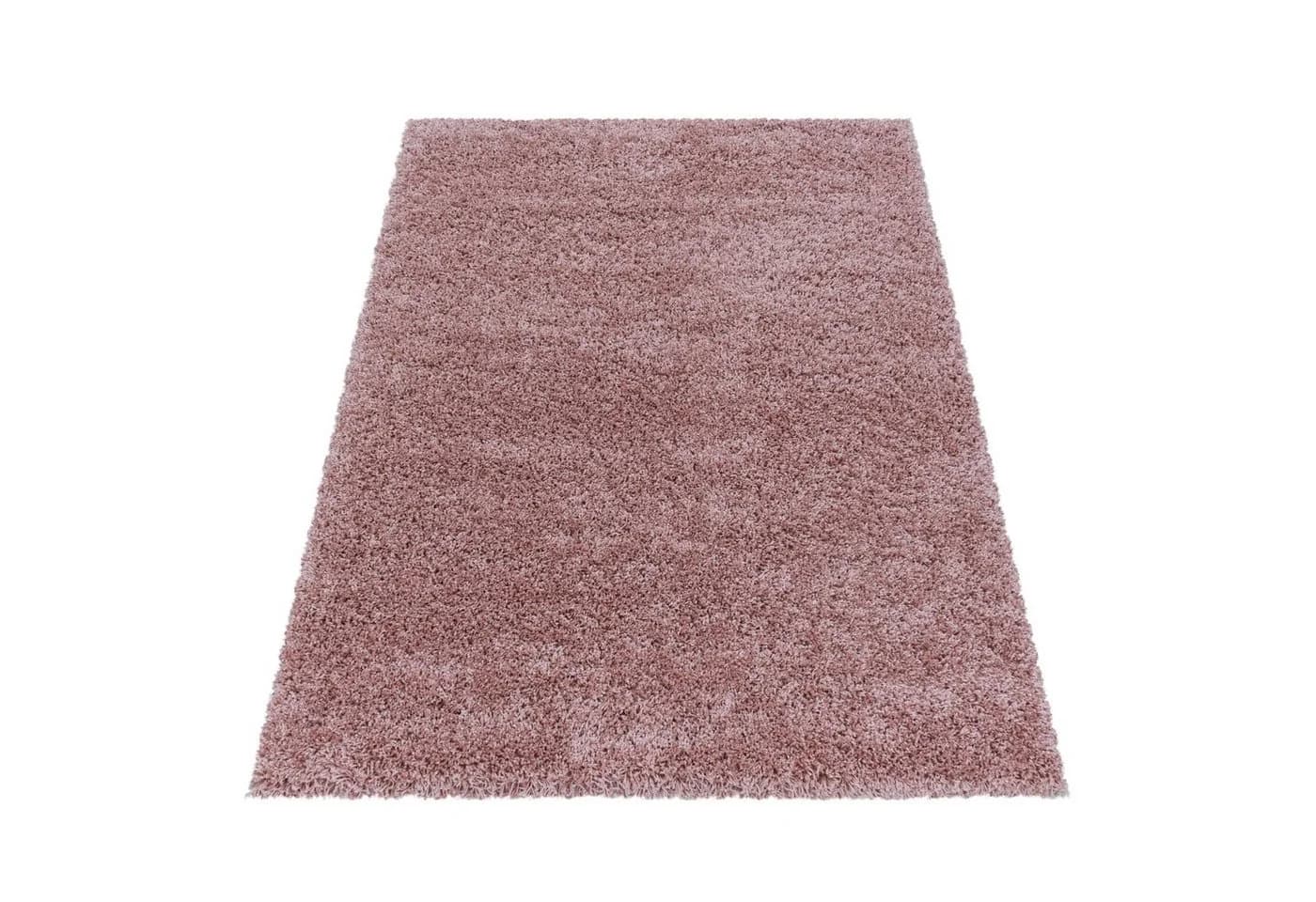 Teppium Teppich Unicolor Einfarbig Rosa Modern Flauschig Weiche - Bild 3