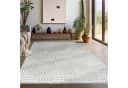 Teppium Teppich Geometrisch Design Silber Bild 1