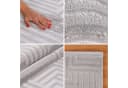 Teppium Teppich Geometrisch Design Silber Bild 5