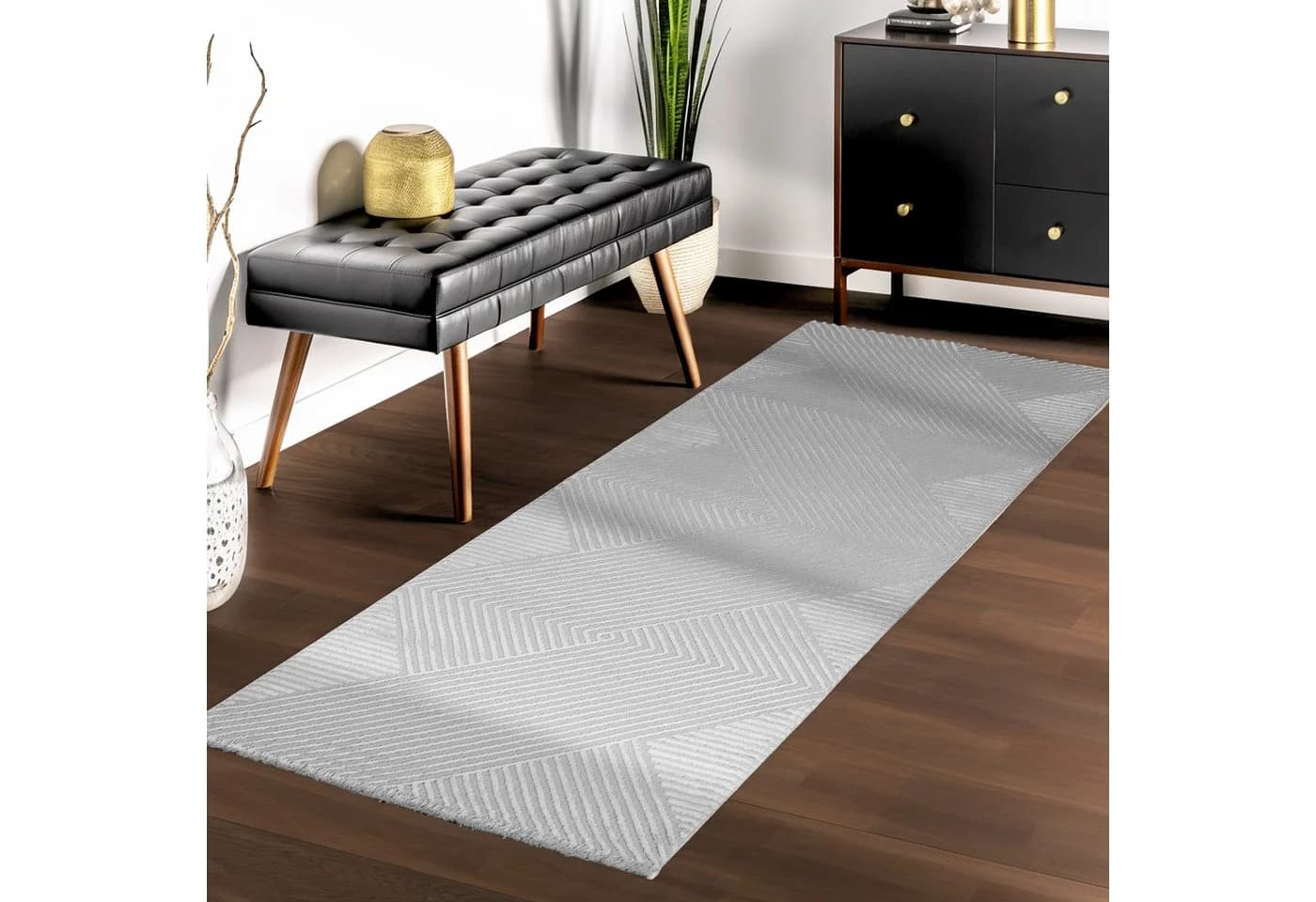 Teppium Teppich Skandinavisches Boho Muster Rechteckig 12 mm Höhe - Bild 4