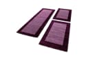 Teppium Teppich Bordüre Design 3-teilig Läufer Set Lila Bild 1