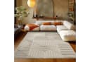 Teppium Hochflor-Teppich Boho-Design Beige/Braun Polypropylen Bild 2