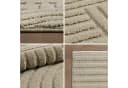 Teppium Hochflor-Teppich Boho-Design Rund Beige Bild 3