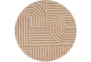 Teppium Hochflor-Teppich Boho-Design Rund 20 mm Bild 1