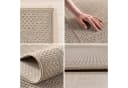 Teppium Outdoor Teppich Schlichter Flatweave 5 mm Indoor Outdoor Wetterfest 3D Optik Bild 1