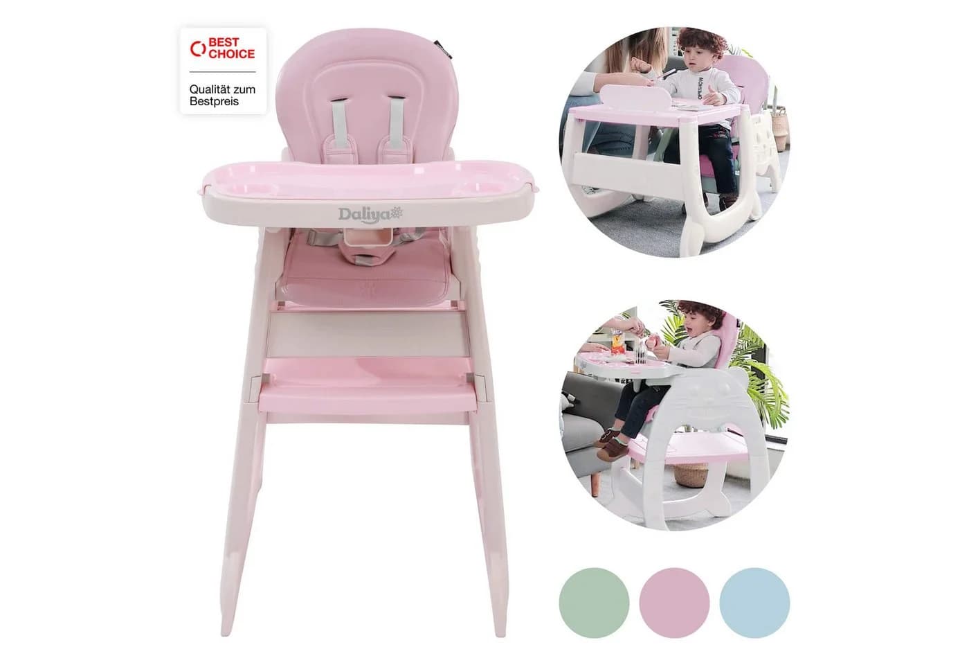 Daliya® Kombihochstuhl MULTIHOK 4in1 Baby- & Kinderhochstuhl, Spieltisch mit Kinderstuhl - Bild 2