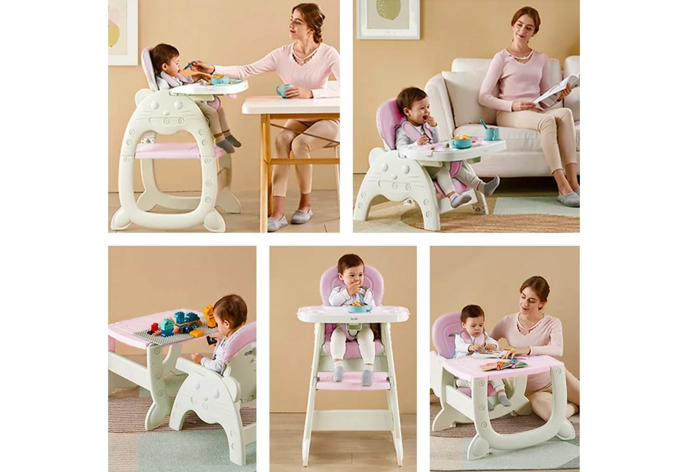 Daliya® Kombihochstuhl MULTIHOK 4in1 Baby- & Kinderhochstuhl, Spieltisch mit Kinderstuhl - Bild 5