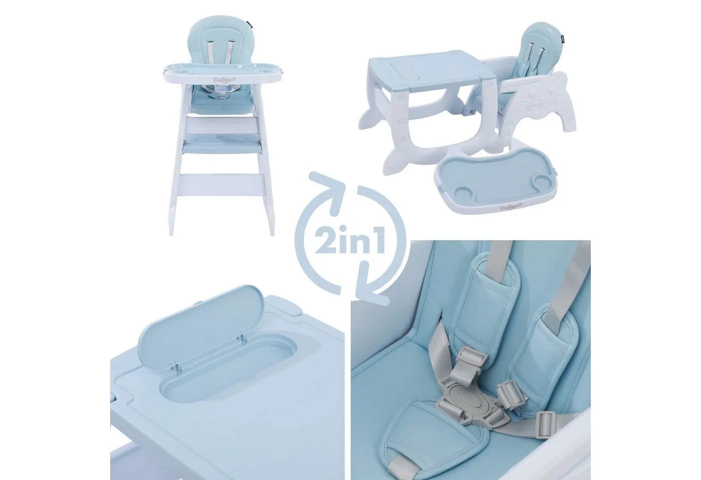 Daliya® Kombihochstuhl Multihok 4in1 Baby- & Kinderhochstuhl
