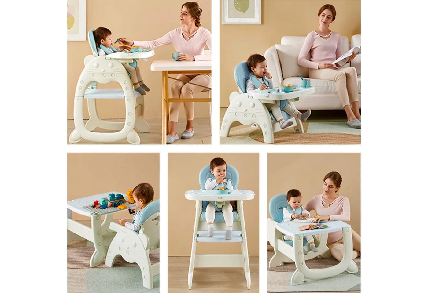 Daliya® Kombihochstuhl Multihok 4in1 Baby- & Kinderhochstuhl - Bild 5