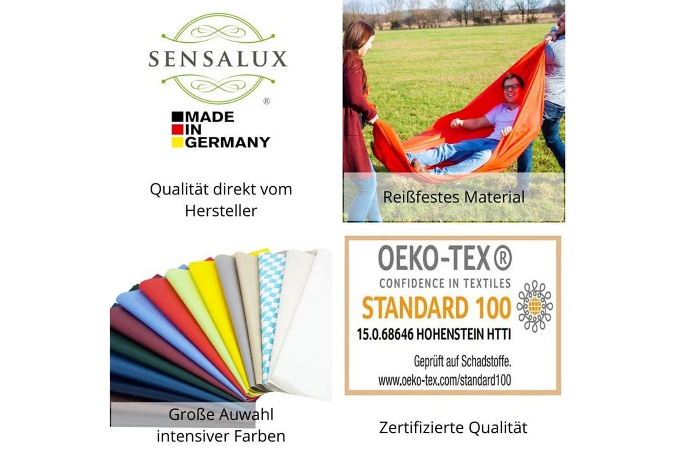 Sensalux Tischdeckenrolle 1,18m x 25m Weiß-Rot Karomuster Vlies - Bild 3