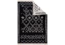 Jimri Wendeteppich Kelim Schwarz-Weiß Boho-Kilim Muster Baumwolle Bild 3