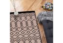 Jimri Teppich Kelim Wendeteppich Schwarz-Beige Boho-Kilim Bild 5