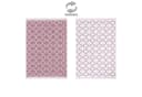Jimri Kelim-Teppich Boho-Stil Rosa/Weiß Maschinell Gewebt Bild 2