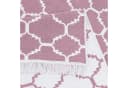 Jimri Kelim-Teppich Boho-Stil Rosa/Weiß Maschinell Gewebt Bild 5