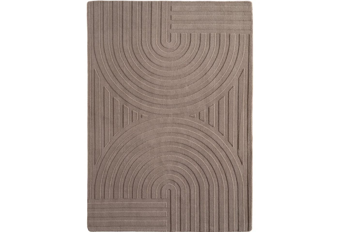 Jimri Teppich COSY Skandinavischer Boho Geometrisch Moderner Teppich Unifarben