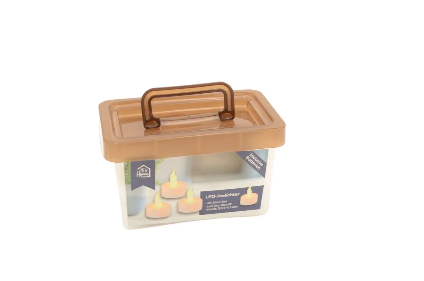 BURI LED-Teelichter-Box 24er Set Flackerndes Licht Warmweiß - Bild 2