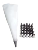 BURI Spritzbeutel-Set mit 26 Edelstahl-Tüllen & Baumwollbeutel Bild 2