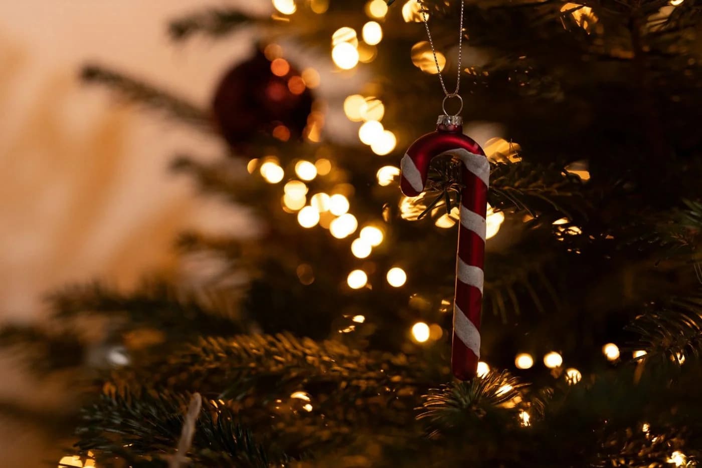 BURI Christbaumschmuck Deko Zuckerstangen 3er-Set aus Glas 12cm - Bild 4