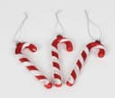 BURI Christbaumschmuck Deko Zuckerstangen 3er-Set aus Glas 12cm Bild 5