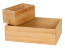 BURI Aufbewahrungsbox Kosmetik Kästchen Bambusholz 2er-Set Bild 2