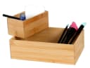 BURI Aufbewahrungsbox Kosmetik Kästchen Bambusholz 2er-Set Bild 3