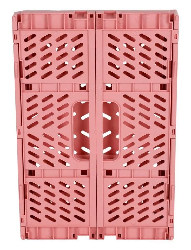 BURI Aufbewahrungsbox Mini-Klappbox 30,5x20cm Rosa Kunststoff