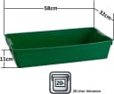 BURI Pflanzschale Gärtnerbox Profi Pflanzwanne Grün Bild 3