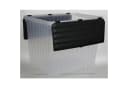 Jelenia Plast Aufbewahrungsbox Wellenbox transparent mit Klappdeckel 88L Bild 3