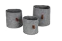 BURI Filzkorb 3er-Set Grau Aufbewahrungskörbe Bild 2