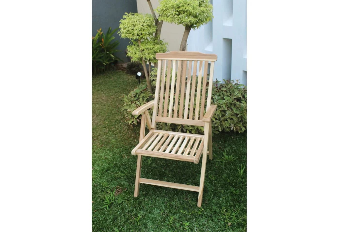 BURI Klappstuhl Teak mit Armlehnen Gartenstuhl - Bild 4