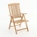 BURI Klappstuhl Teak mit Armlehnen Gartenstuhl Bild 5