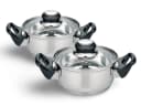 BURI Topf-Set 2x Edelstahl Kochtopf 14cm Turin Bild 2