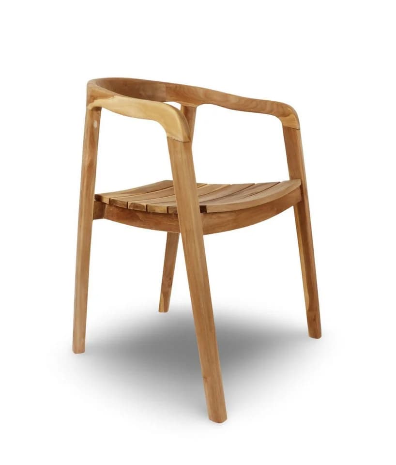 BURI Teaksessel Modernes Design aus Holz - Bild 2