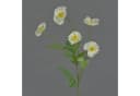Kunstzweig Kunstblume Mohnblume Keira, Weiß, artplants Bild 2