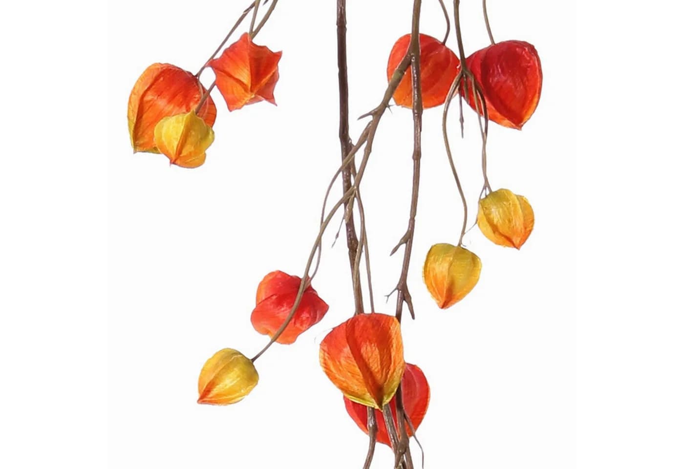 Kunstgirlande Physalis rot-orange 120cm von artplants