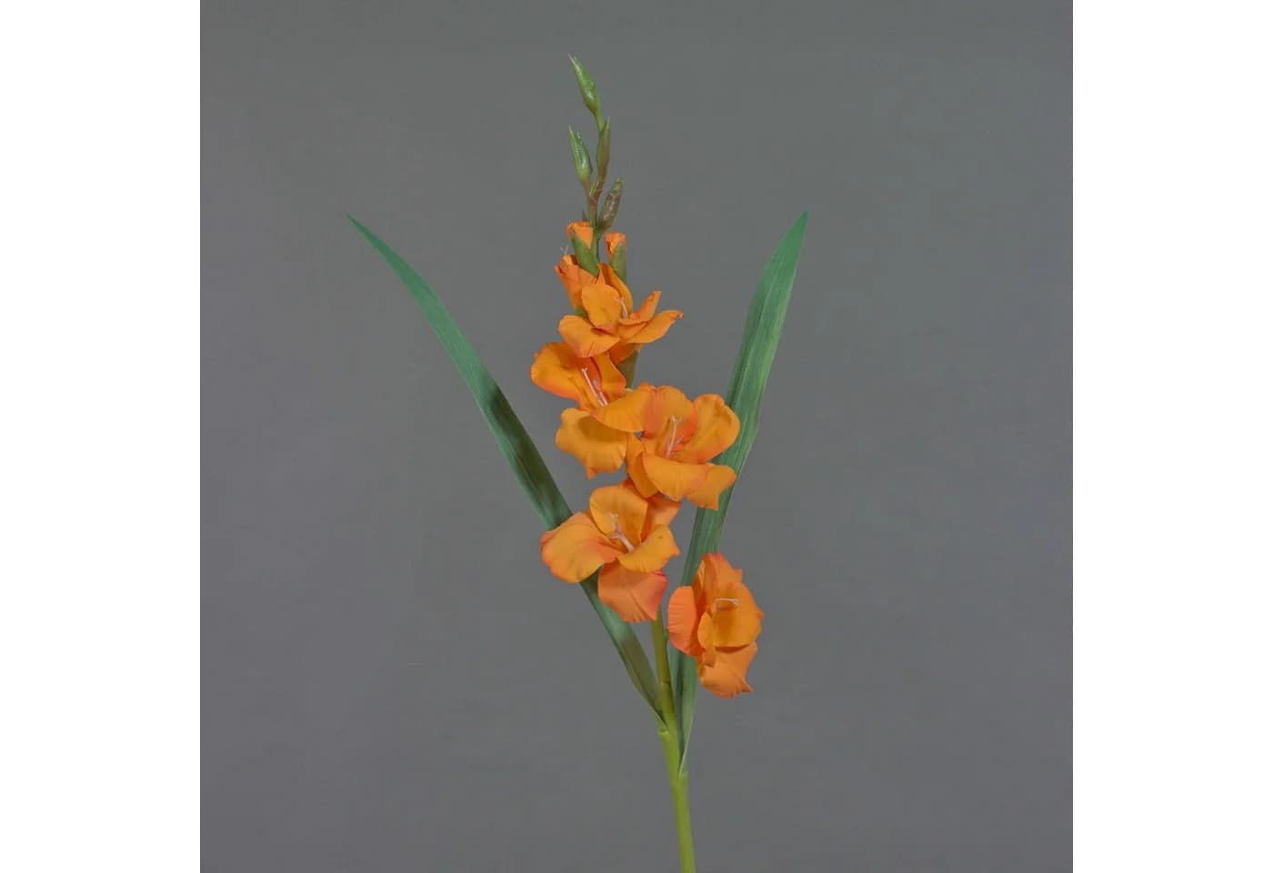 artplants Kunstblume Gladiole ELEA Orange 80 cm