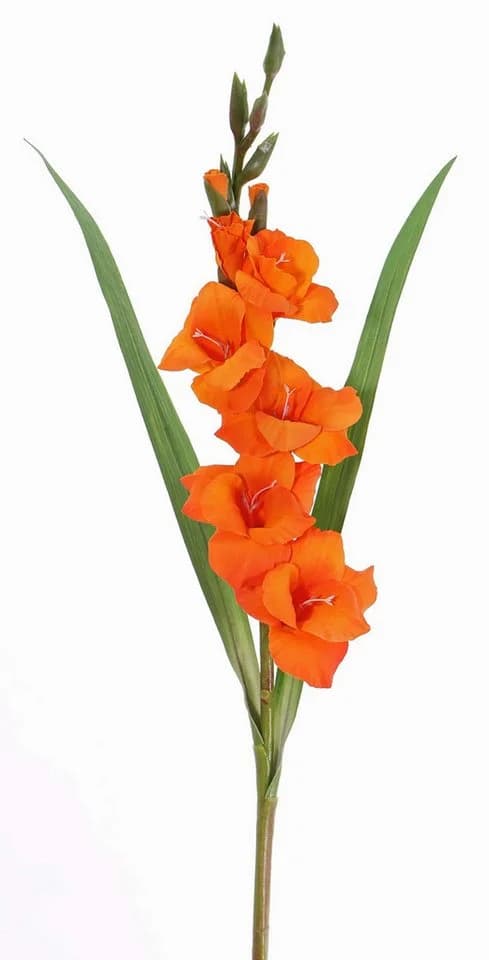 artplants Kunstblume Gladiole ELEA Orange 80 cm - Bild 2