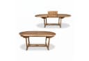 Liadomo Gartentisch Aruba Teak Ausziehtisch Oval Braun Bild 2