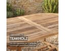 Liadomo Gartentisch Aruba Teak Ausziehtisch Oval Braun Bild 3