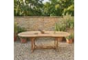 Liadomo Gartentisch Aruba Teak Ausziehtisch Oval Braun Bild 4